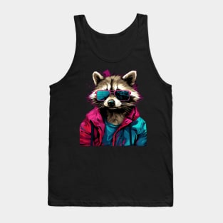 Raccoon art Tank Top